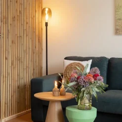 Straluma Moderne vloerlamp mat zwart exclusief lichtbron><noscript><img width=