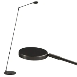Straluma Moderne vloerlamp/leeslamp zwart LED dim-to-warm> Vloerlampen|Leeslampen