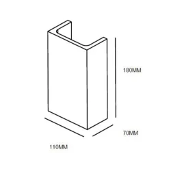 Straluma Moderne wandlamp hoogwaardig gips rechthoek><noscript><img width=
