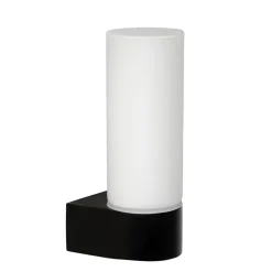Straluma Moderne wandlamp zwart met opaal glas IP44> Badkamerverlichting|Wandlampen