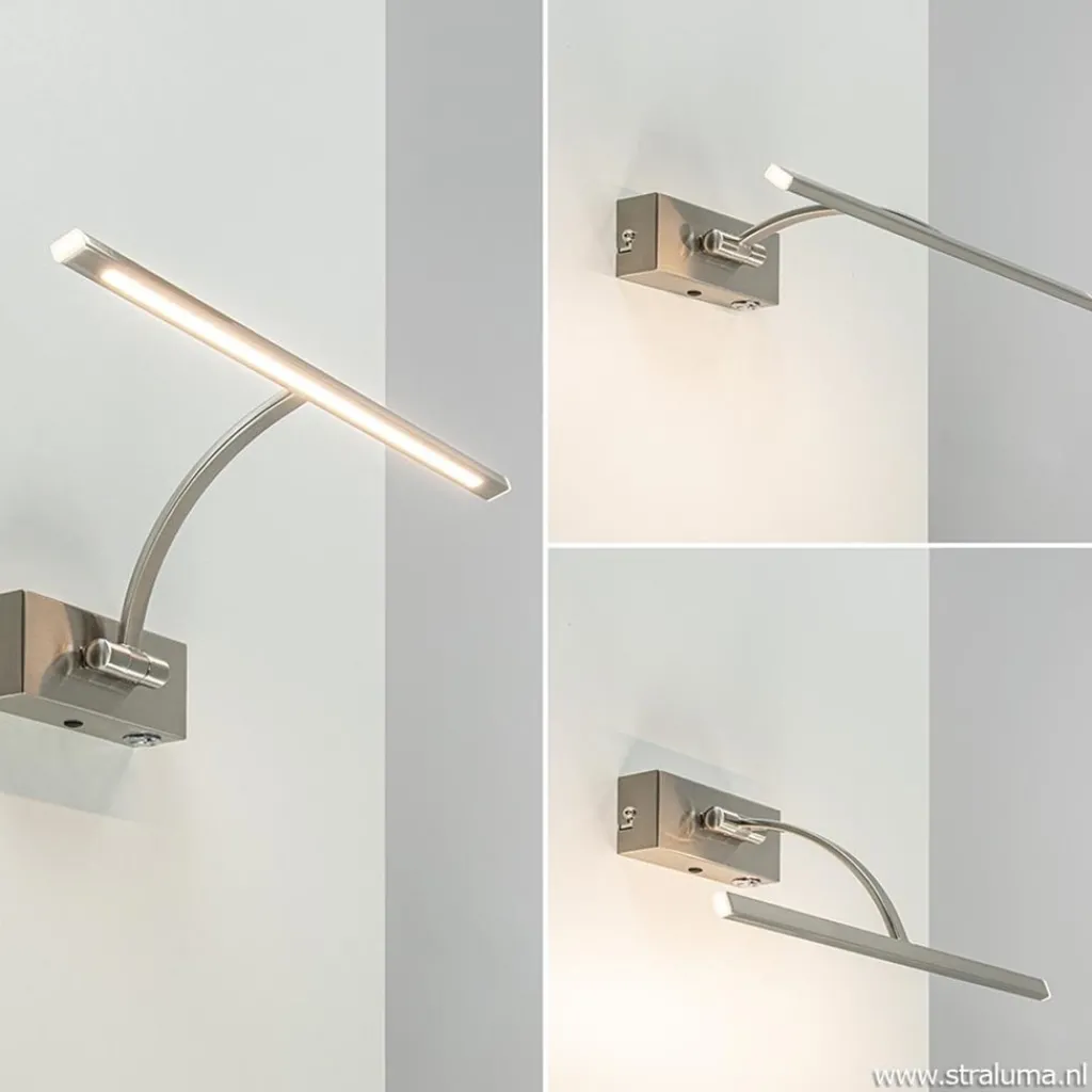 Straluma Nikkel LED wandlamp voor boven schilderij> Wandlampen|Keukenverlichting
