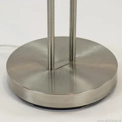 Straluma Nikkel vloerlamp met LED uplighter en leeslamp></noscript> Vloerlampen|Leeslampen