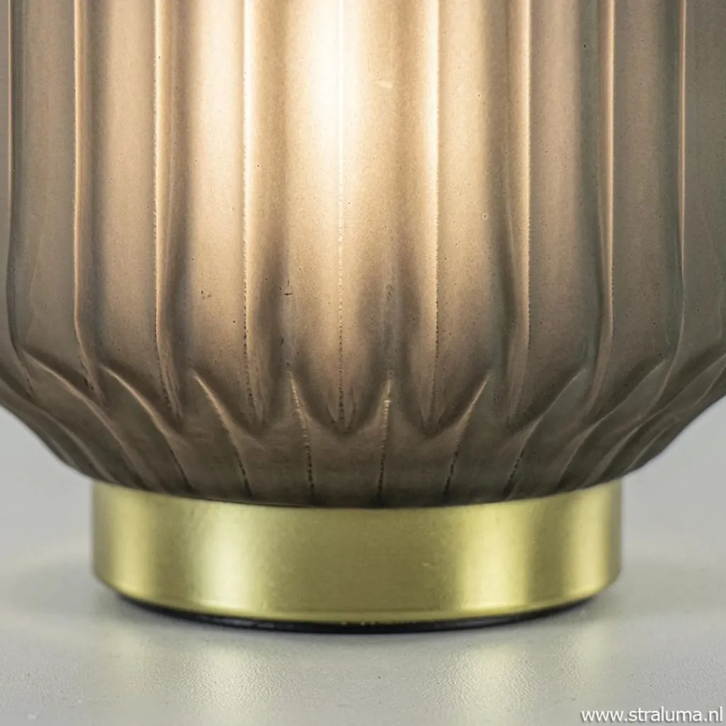 Straluma Olijf groene tafellamp Ivot op batterij> Tafellampen|Light and Living