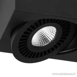 Straluma Opbouwspot box zwart 1-lichts led></noscript> Plafondlampen|Opbouwspots