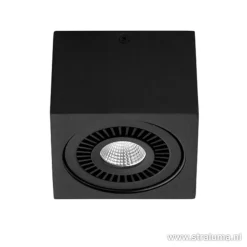 Straluma Opbouwspot box zwart 1-lichts led></noscript> Plafondlampen|Opbouwspots
