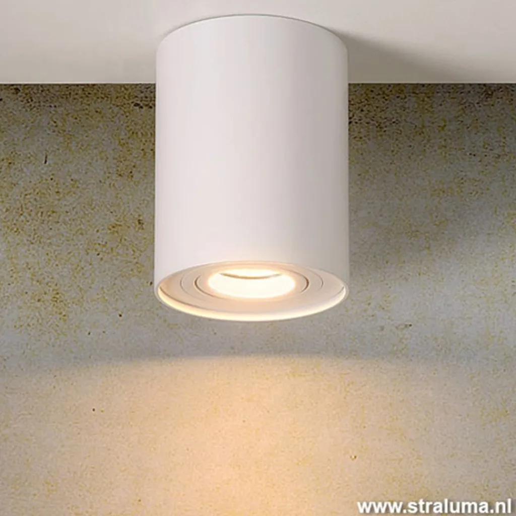 Straluma Opbouwspot tube wit gu10> Woonkamerlampen|Slaapkamerlampen