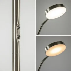 Straluma Oplaadbare LED leeslamp nikkel dimbaar></noscript> Vloerlampen|Leeslampen