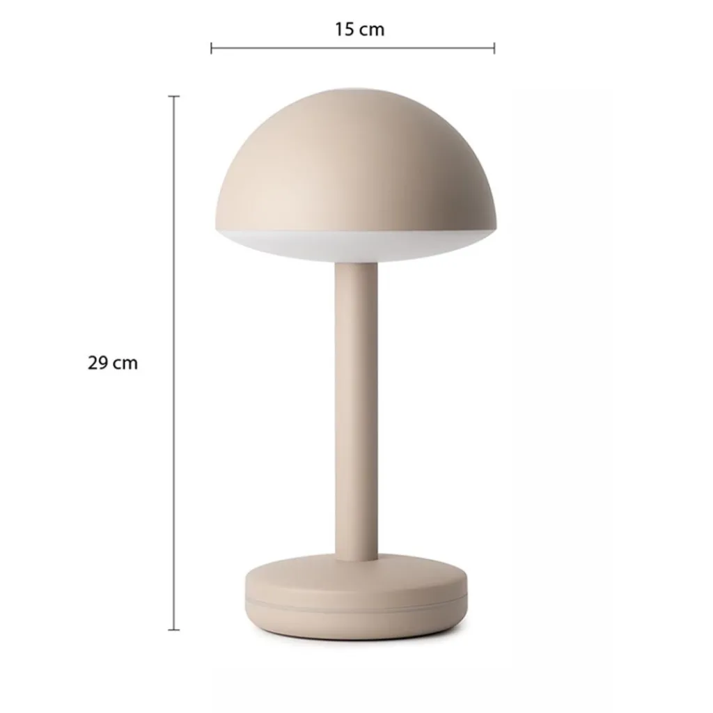 Straluma Oplaadbare LED tafellamp beige> Tafellampen|Buitenlampen