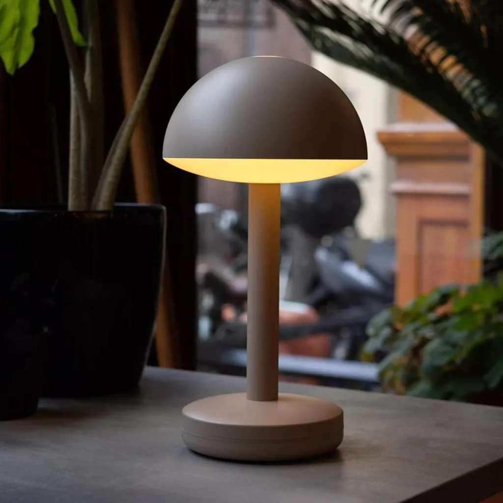 Straluma Oplaadbare LED tafellamp beige> Tafellampen|Buitenlampen