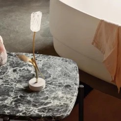 Straluma Oplaadbare LED tafellamp Tullip wit/goud></noscript> Tafellampen|LED Tafellampen