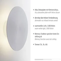 Straluma Oplaadbare LED wandlamp op accu aluminium></noscript> Wandlampen|LED Wandlampen