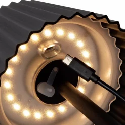 Straluma Oplaadbare tafellamp inclusief dimbaar LED zwart IP54><noscript><img width=