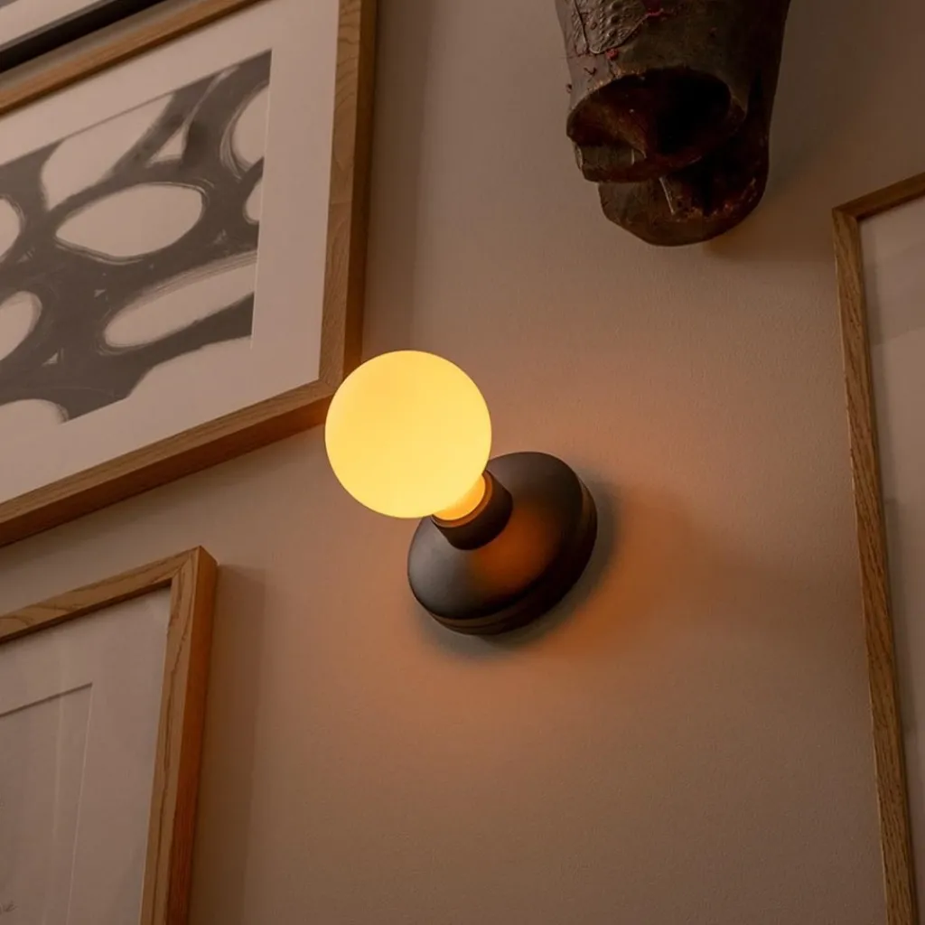 Straluma Oplaadbare wandlamp zwart incl frosted lichtbron> Wandlampen|Keukenverlichting