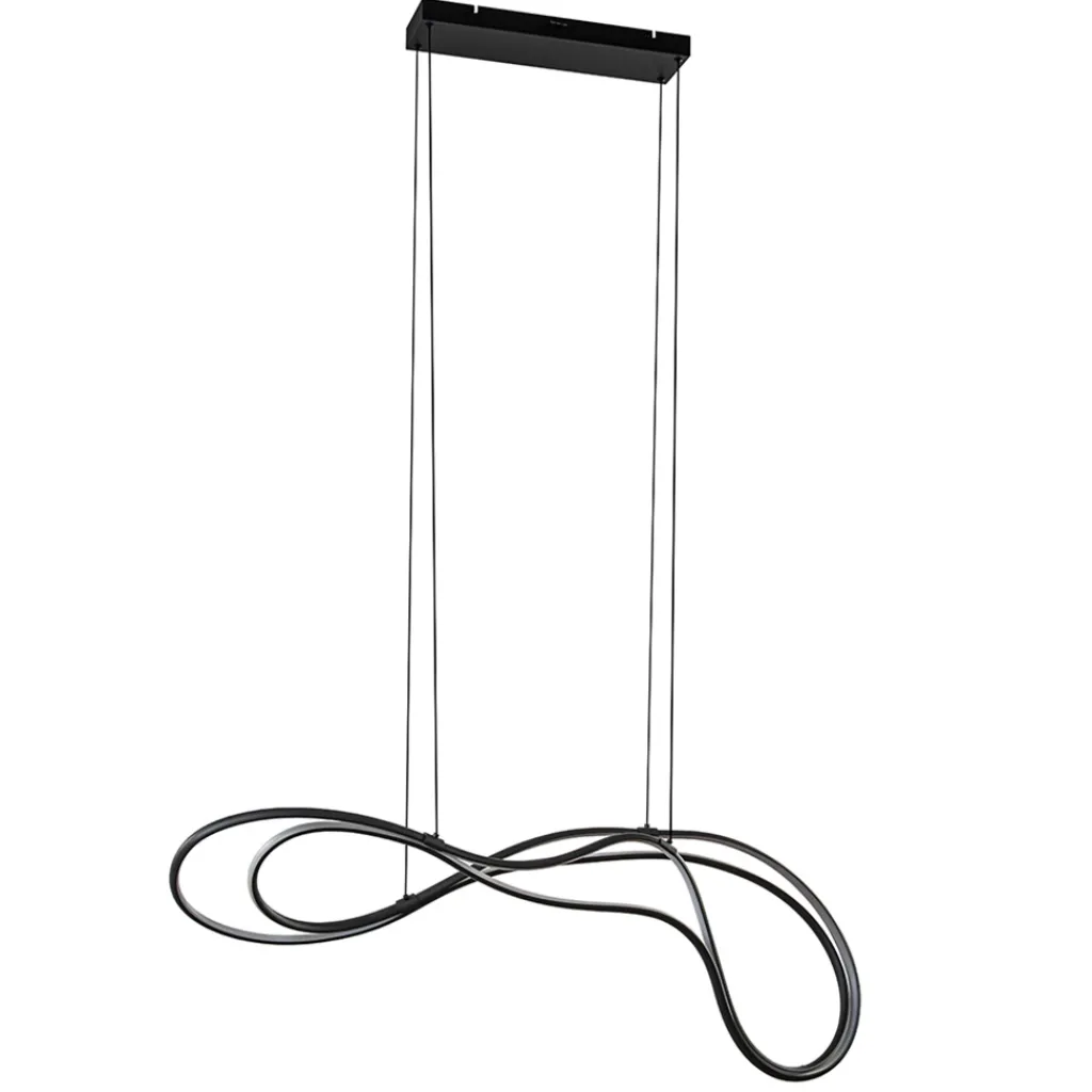 Straluma Organische LED hanglamp zwart dimbaar> Hanglampen|Eettafellampen