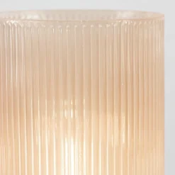 Straluma Oudroze glazen tafellamp Phoebe op batterijen van Light and living> Tafellampen|Light and Living