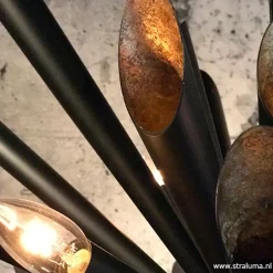 Straluma Ovale design hanglamp zwart metaal> Eettafellampen|Keukenverlichting