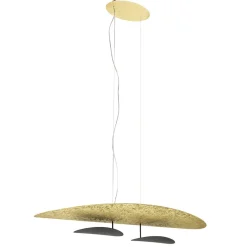 Straluma Ovale design LED hanglamp goldleaf met zwart> Hanglampen|Eettafellampen