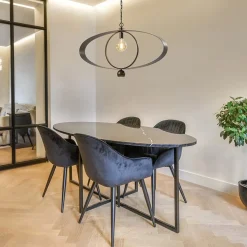 Straluma Ovale hanglamp brons metaal E27 + GU10><noscript><img width=