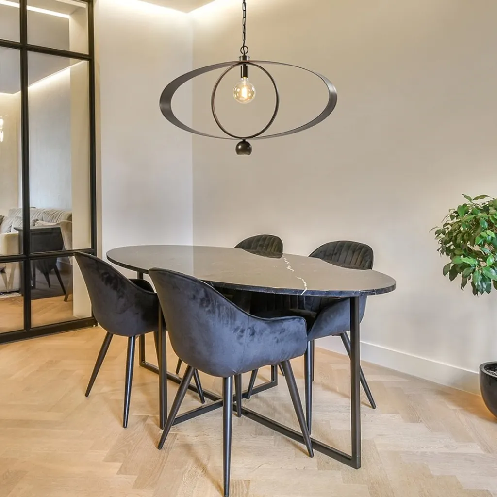 Straluma Ovale hanglamp brons metaal E27 + GU10> Hanglampen|Eettafellampen