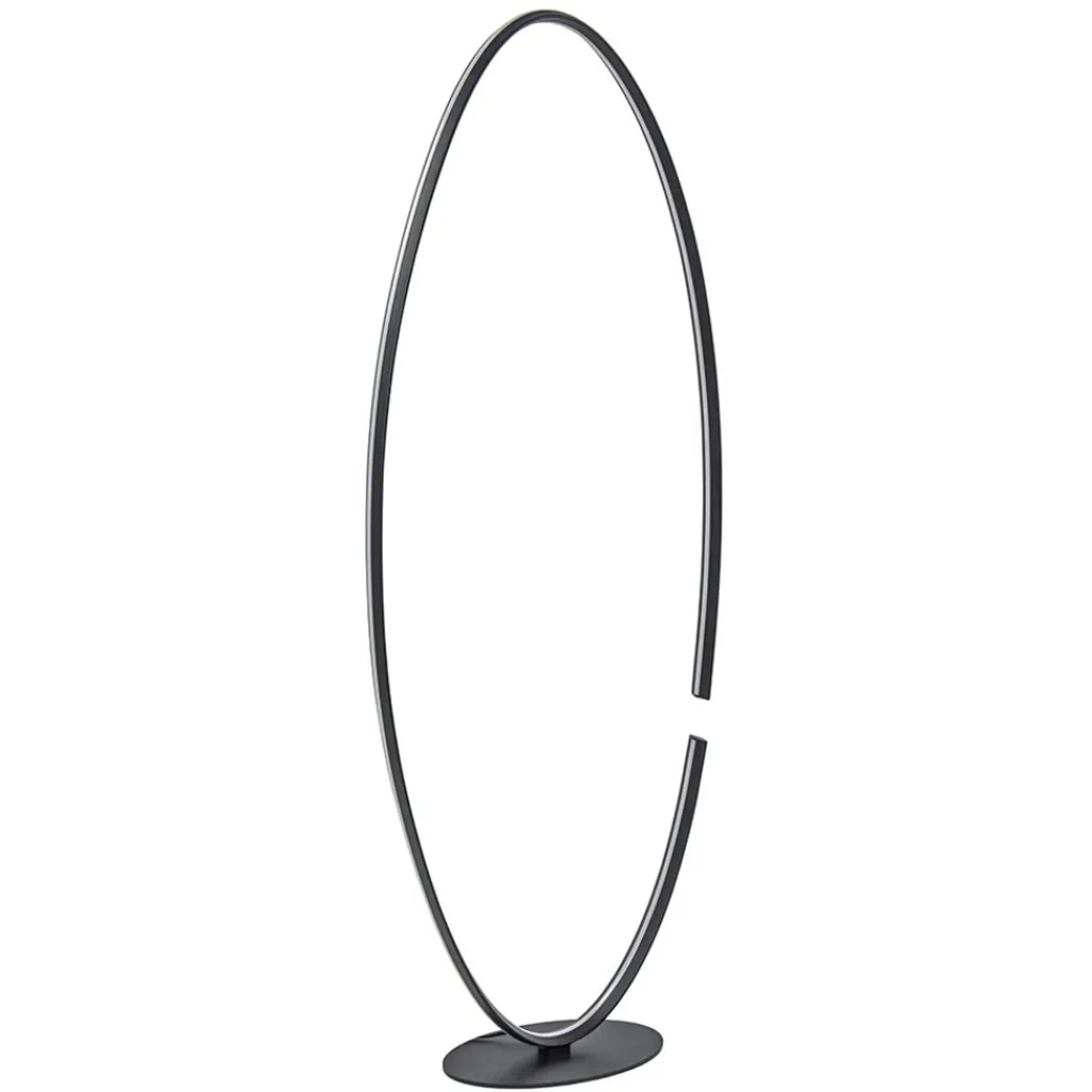 Straluma Ovale LED vloerlamp zwart inclusief dimmer> Vloerlampen|LED Vloerlampen