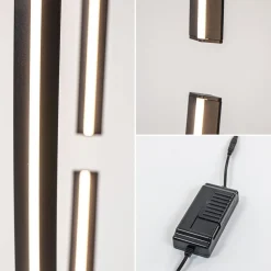 Straluma Ovale LED vloerlamp zwart inclusief dimmer><noscript><img width=