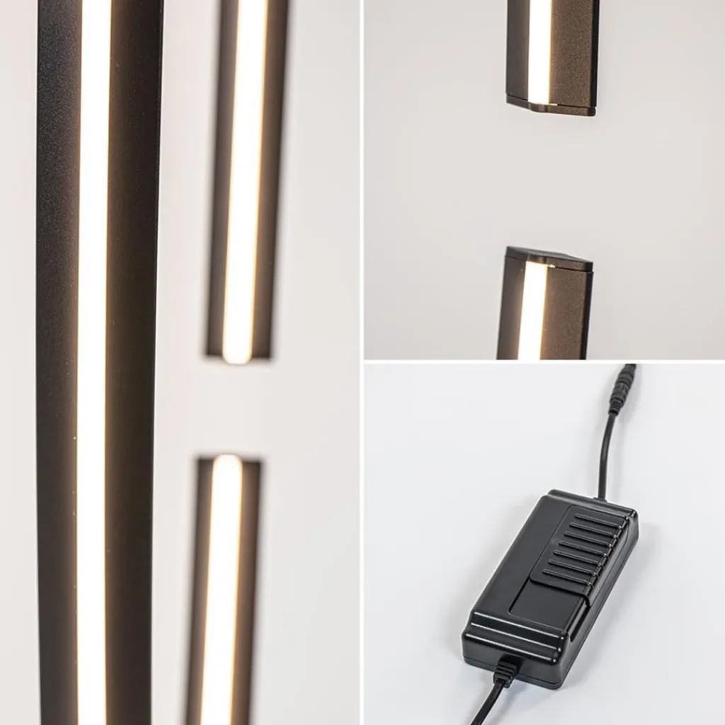 Straluma Ovale LED vloerlamp zwart inclusief dimmer> Vloerlampen|LED Vloerlampen