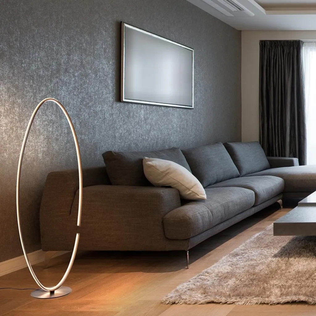 Straluma Ovale LED vloerlamp zwart inclusief dimmer> Vloerlampen|LED Vloerlampen