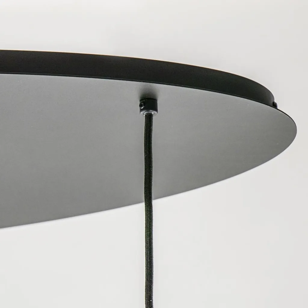 Straluma Ovale 5-lichts hanglamp met glazen bollen gold gradient> Eettafellampen|Pendel Lampen