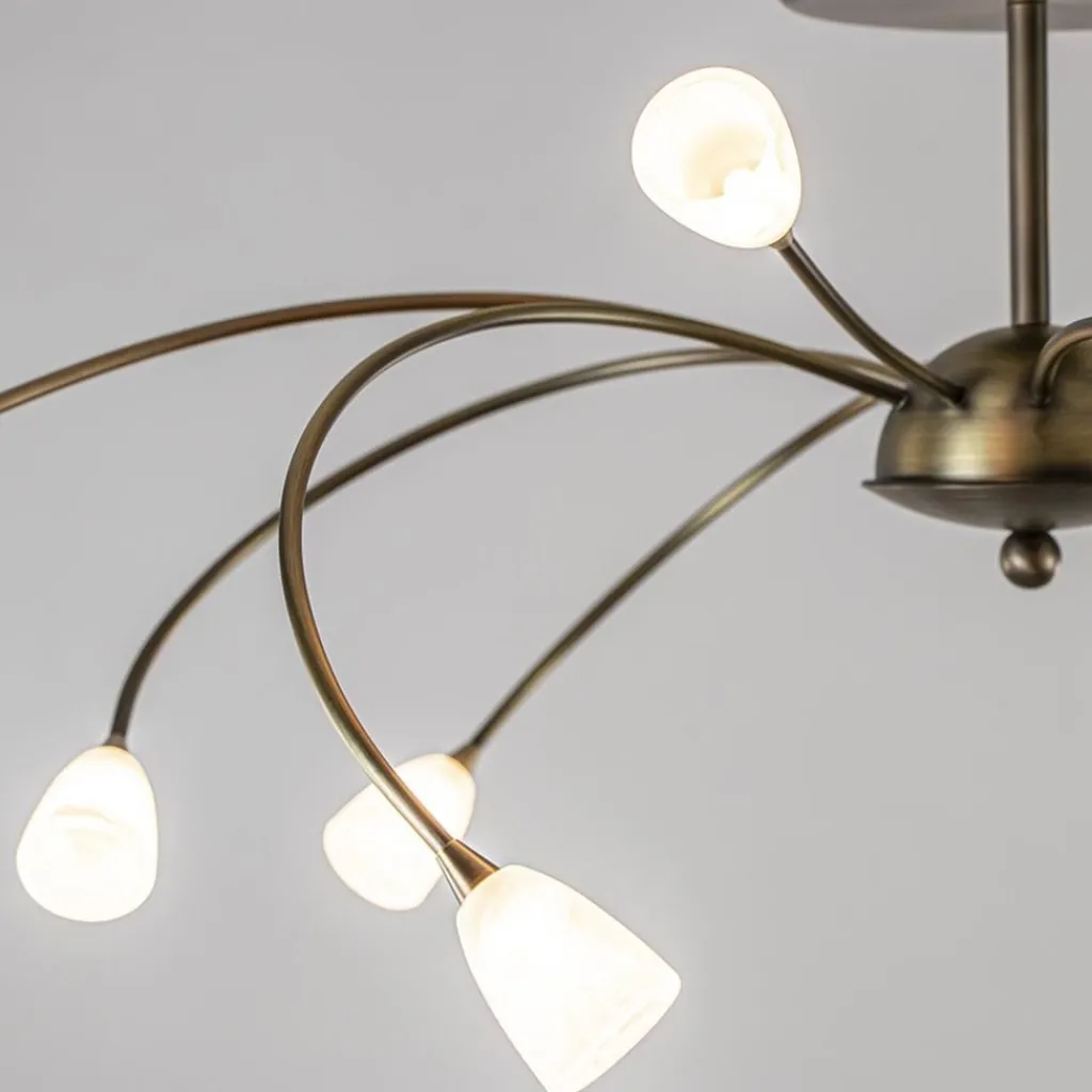 Straluma Ovale plafondlamp brons inclusief LED dim to warm> Plafondlampen|LED Plafondlampen