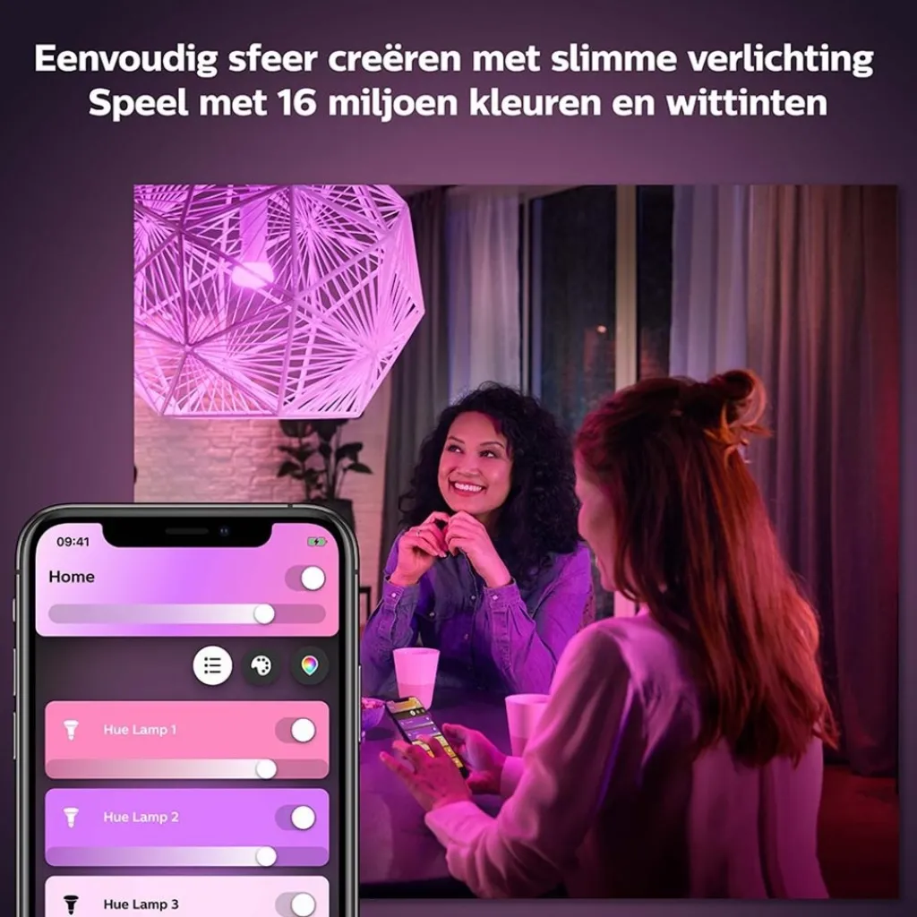 Straluma Philips Hue e27 2-pack color ambiance> Smart lampen|Philips Hue