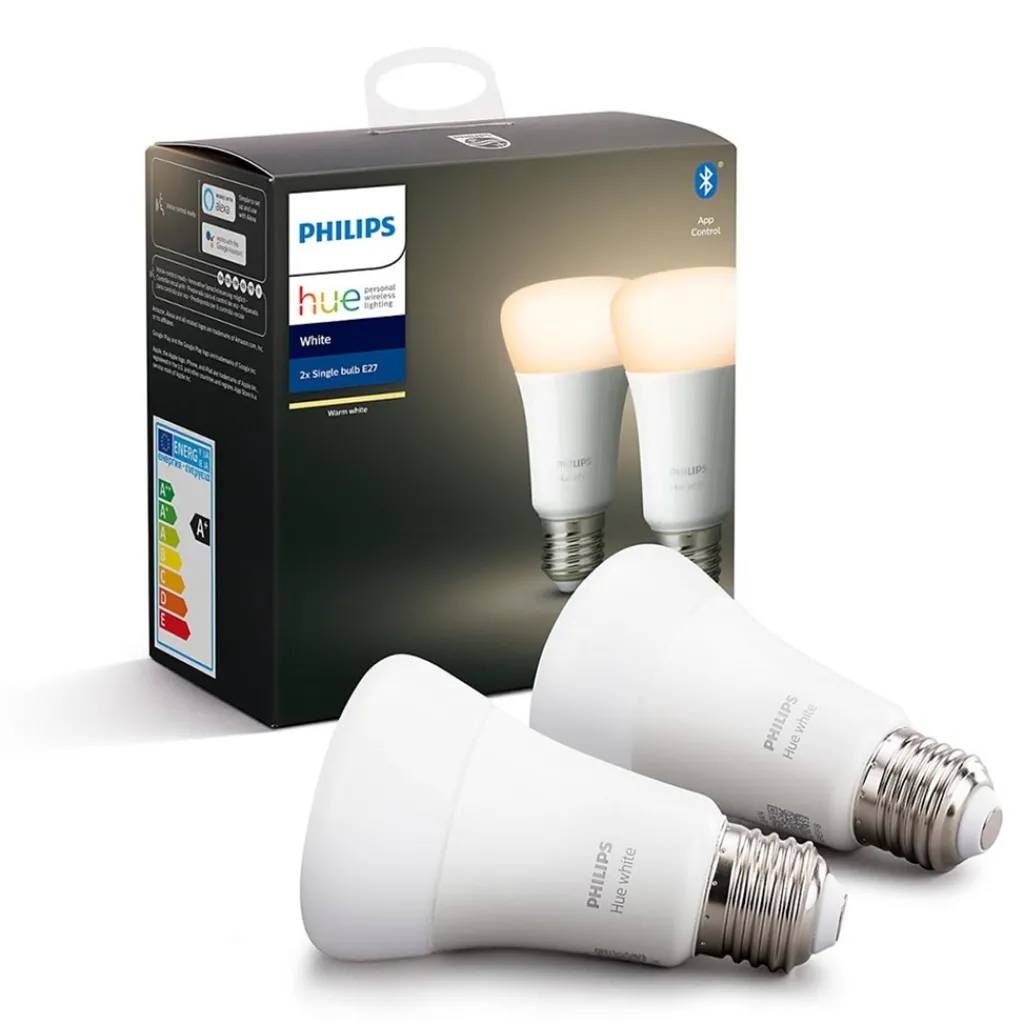 Straluma Philips Hue e27 2-pack mat 2700k> Smart lampen|Philips Hue