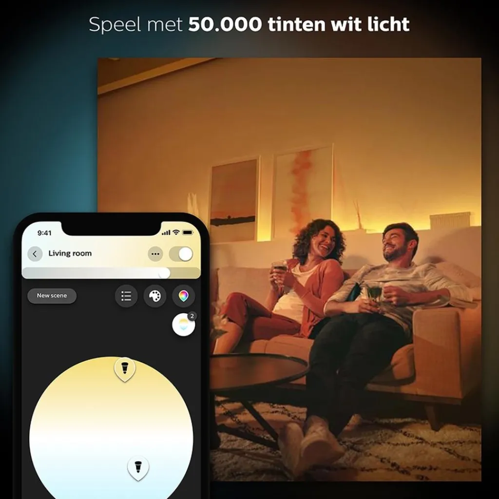Straluma Philips Hue kit 3xgu10 color+ bridge> Smart lampen|Philips Hue