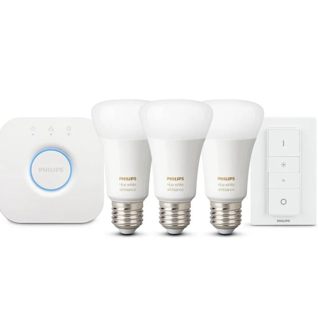 Straluma Philips Hue white ambiance starter kit E27 met Bluetooth> Smart lampen|Philips Hue