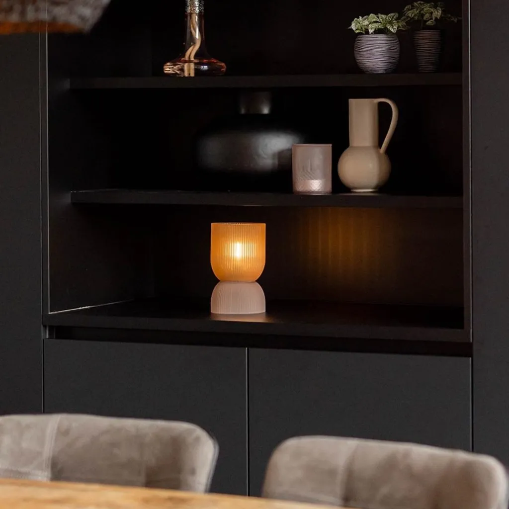 Straluma Phoebe tafellamp oud roze Light and Living klein> Light and Living|Woonkamerlampen