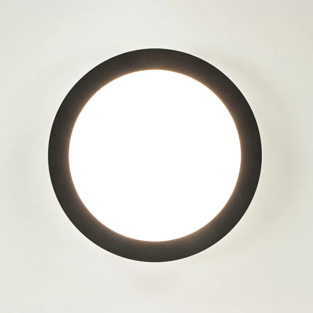 Straluma Plafondlamp Anne 26cm zwart 3-switchdim> Plafondlampen|Plafonnières