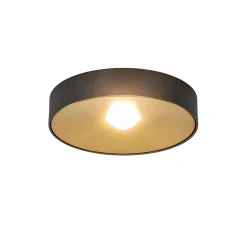 Straluma Plafondlamp Bright 20 zwart/matgoud> Plafondlampen|Opbouwspots