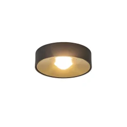 Straluma Plafondlamp Bright 15 zwart/matgoud> Plafondlampen|Opbouwspots