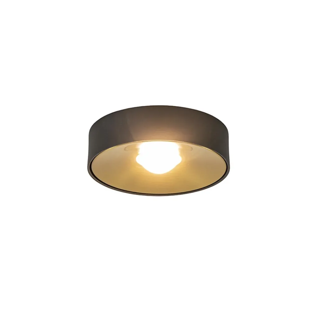 Straluma Plafondlamp Bright 15 zwart/matgoud> Plafondlampen|Opbouwspots
