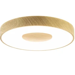 Straluma Plafondlamp Coin 50 hout + remote CCT> Plafondlampen|Plafonnières