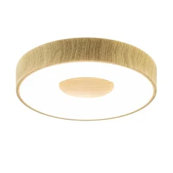 Straluma Plafondlamp Coin 38 hout + remote CCT> Plafondlampen|Plafonnières