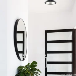 Straluma **Plafondlamp disc 26cm zwart 3-step dim><noscript><img width=