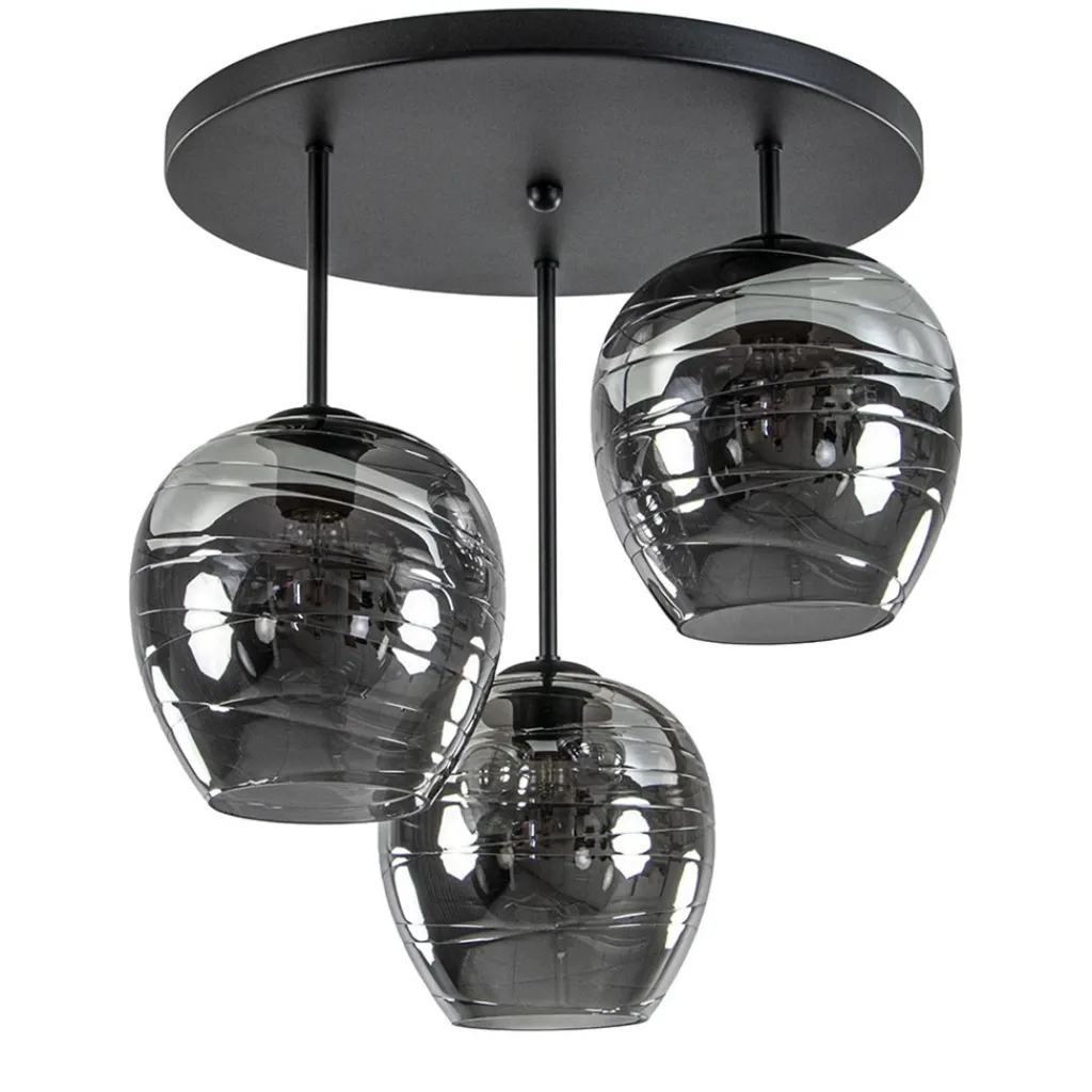 Straluma Plafondlamp Fantasy Apple 3L zwart/smoke> Keukenverlichting|Halverlichting