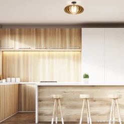 Straluma Plafondlamp hout lamellen klein></noscript> Slaapkamerlampen|Keukenverlichting