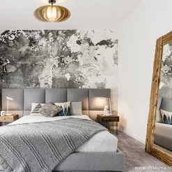 Straluma Plafondlamp hout met stoffen kap 50cm></noscript> Woonkamerlampen|Slaapkamerlampen