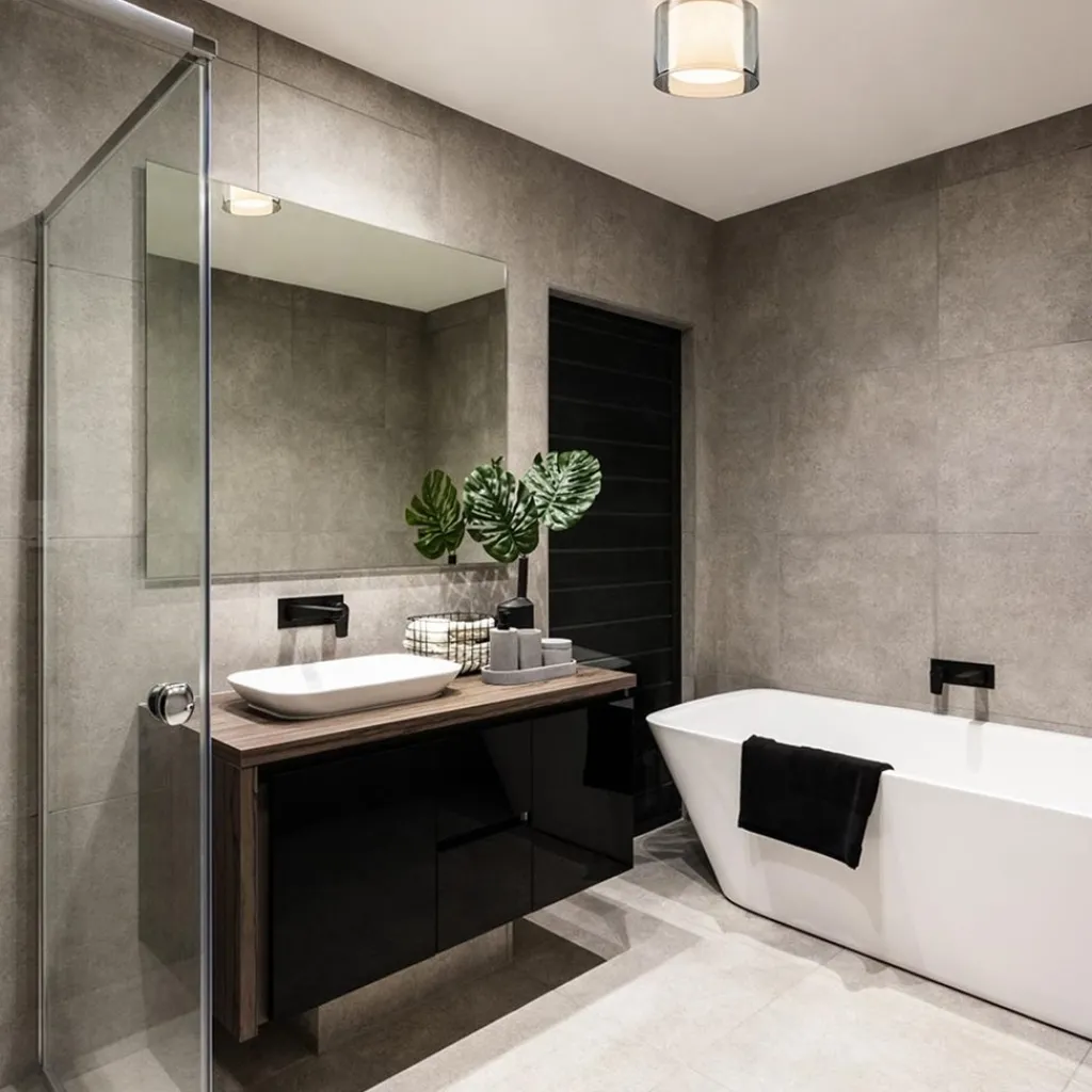 Straluma Plafondlamp Ice 23cm zwart/smoke IP44> Keukenverlichting|Badkamerverlichting