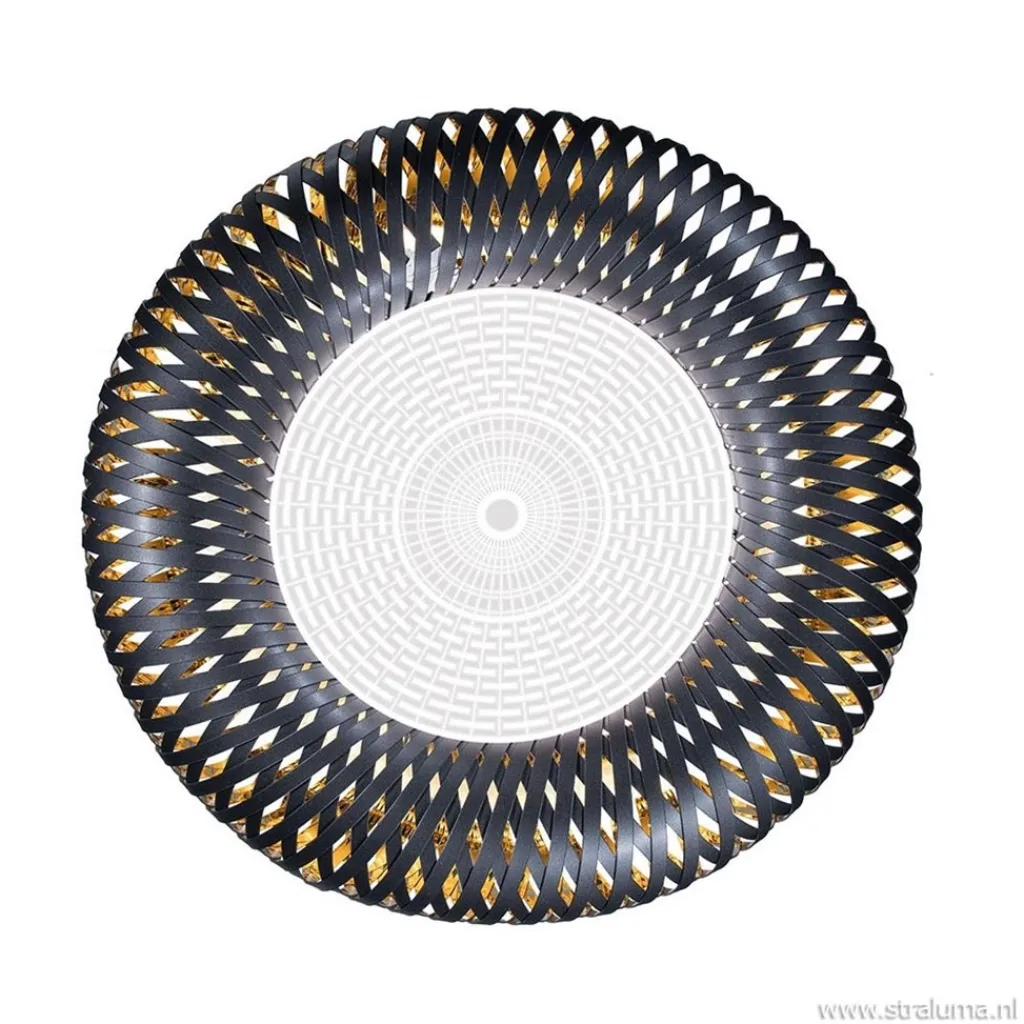 Straluma Plafondlamp Kalatos zwart/goud> Plafonnières|Slaapkamerlampen