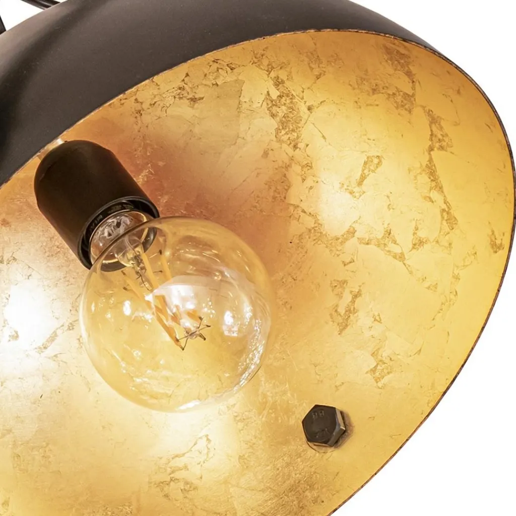 Straluma Plafondlamp koepel 30 cm gunmetal/goldleaf> Plafondlampen|Design Verlichting