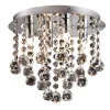 Straluma Plafondlamp kristal bollen + chroom 26cm> Plafonnières|Woonkamerlampen