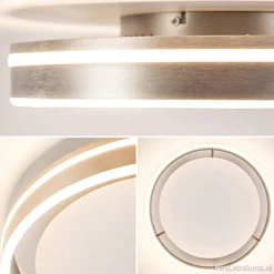 Straluma Plafondlamp Led Cirkel rvs 40cm><noscript><img width=