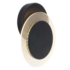 Straluma Plafondlamp Lido zwart 17cm indirect><noscript><img width=